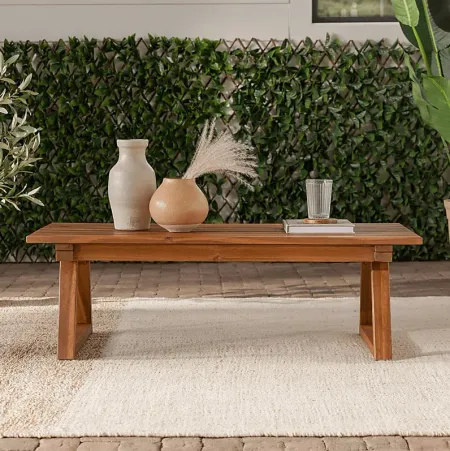 Outdoor Arborhazy Brown Cocktail Table