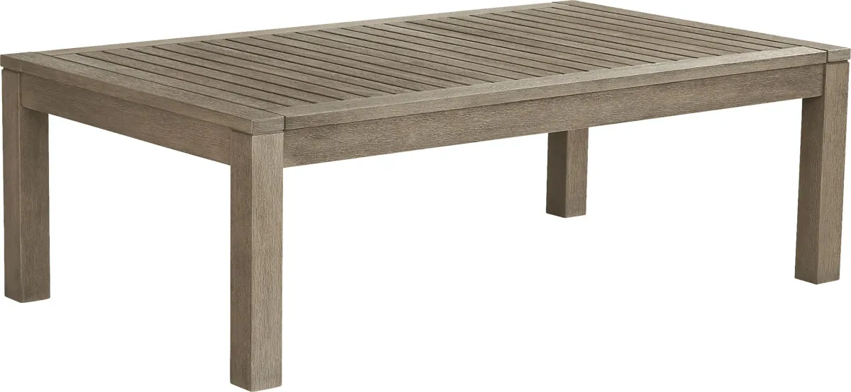 Siesta Key Gray Outdoor Cocktail Table