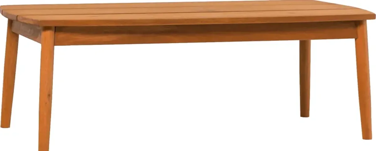 Outdoor Shellrich Coast Brown Cocktail Table