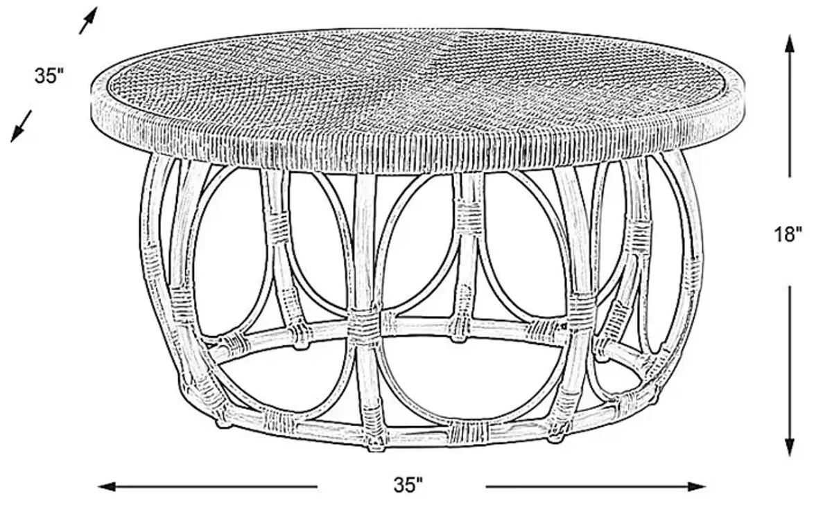 Coronado Sandstone Round Outdoor Chat Table