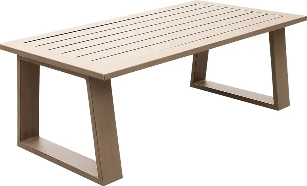 Outdoor Clothilde Brown Cocktail Table