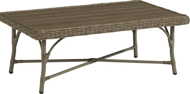 Ridgecrest Brown Outdoor Cocktail Table