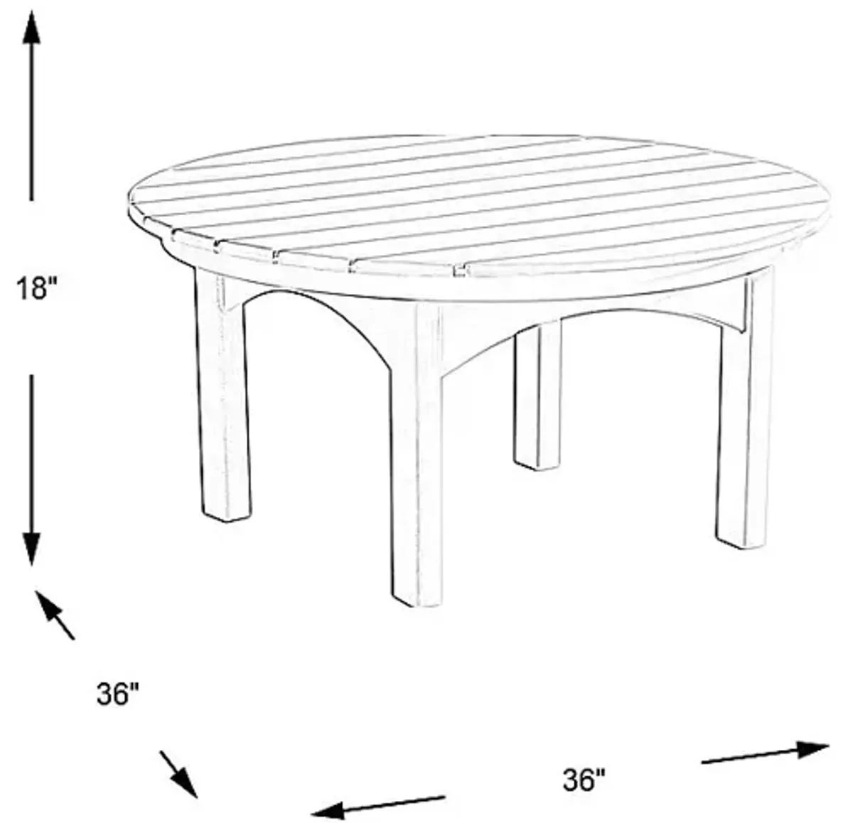 Addy Navy Round Outdoor Cocktail Table