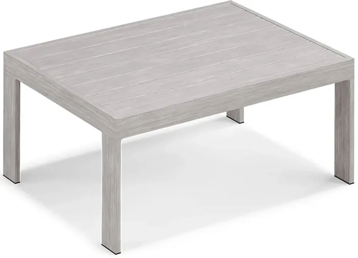 Sun Valley Light Gray Outdoor Cocktail Table