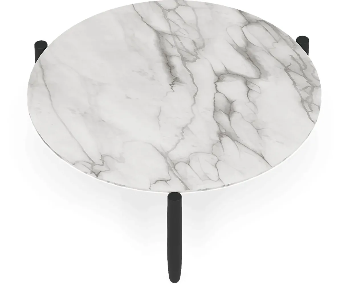 Harlowe Black Large Nesting Outdoor Cocktail Table