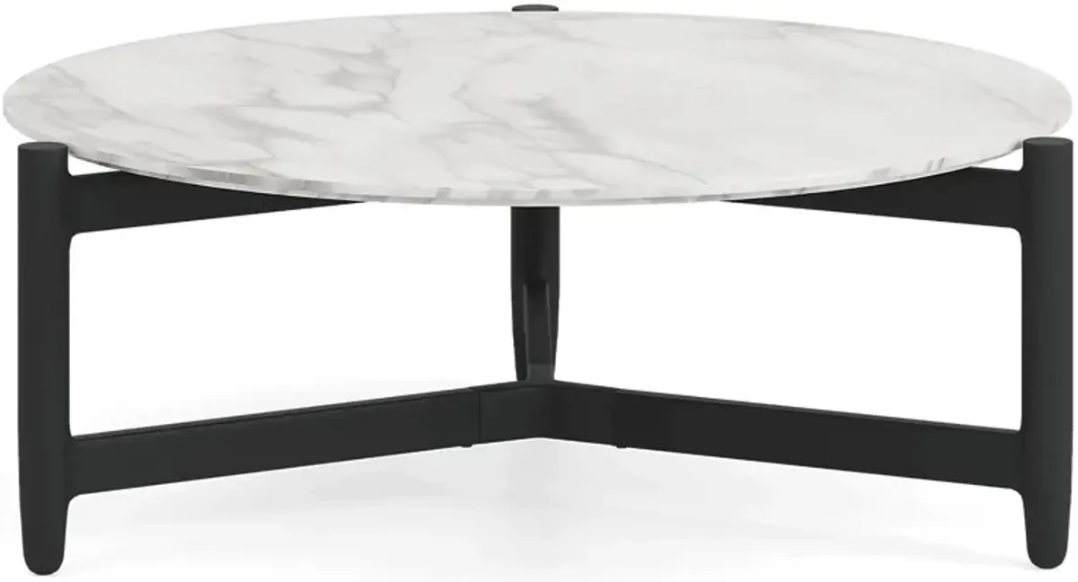 Harlowe Black Large Nesting Outdoor Cocktail Table