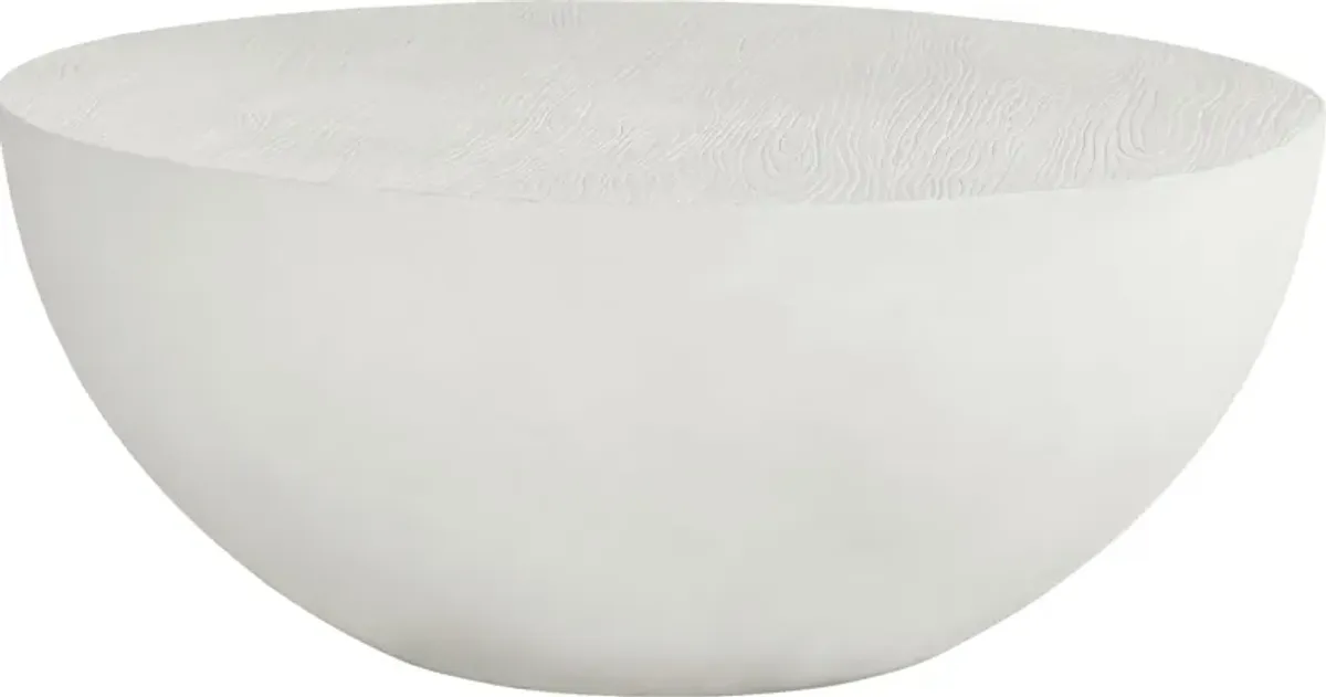 Petra White Round Outdoor Cocktail Table