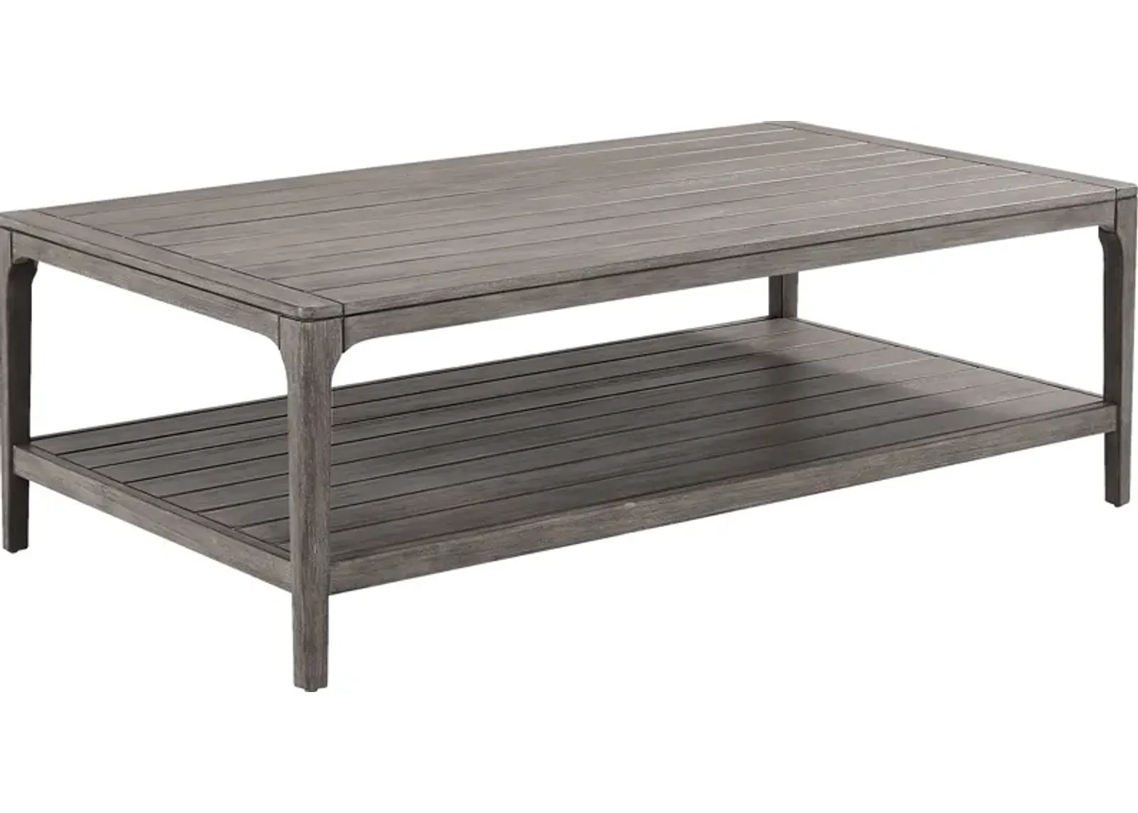 Forest Hills Gray Rectangle Wood Outdoor Cocktail Table