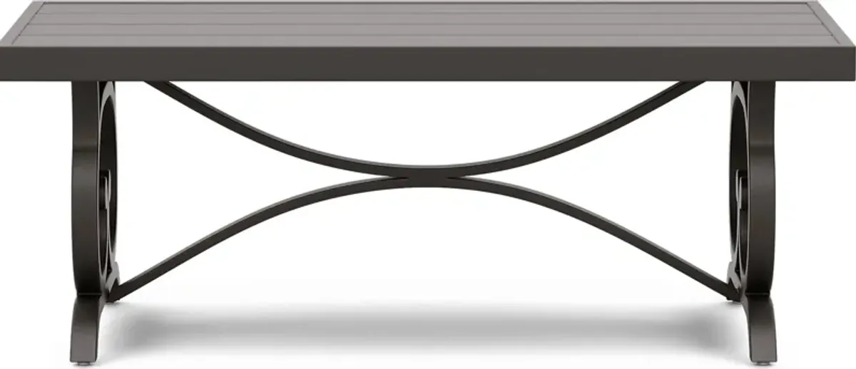 Lake Breeze Aged Bronze Outdoor Cocktail Table