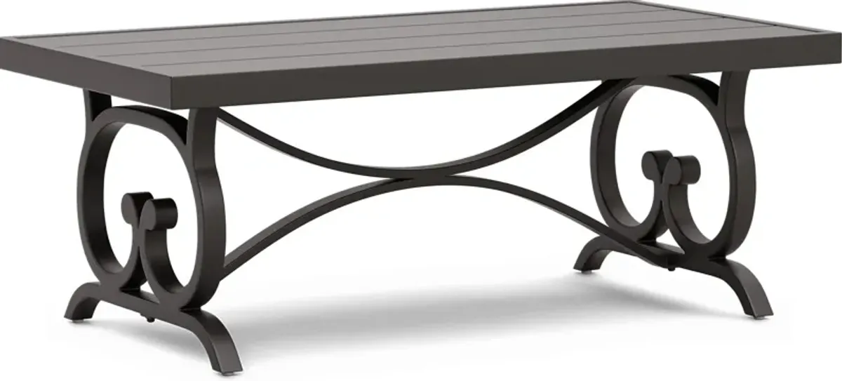 Lake Breeze Aged Bronze Outdoor Cocktail Table