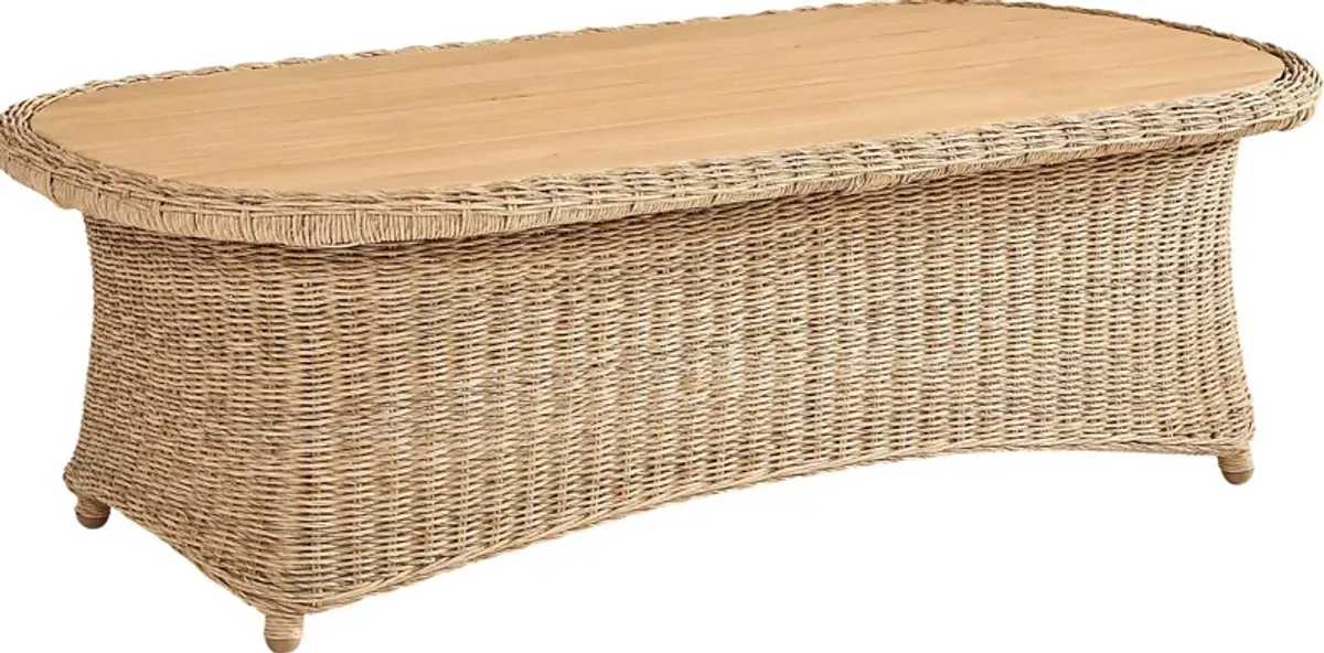 Sarina Bay Natural Outdoor Cocktail Table