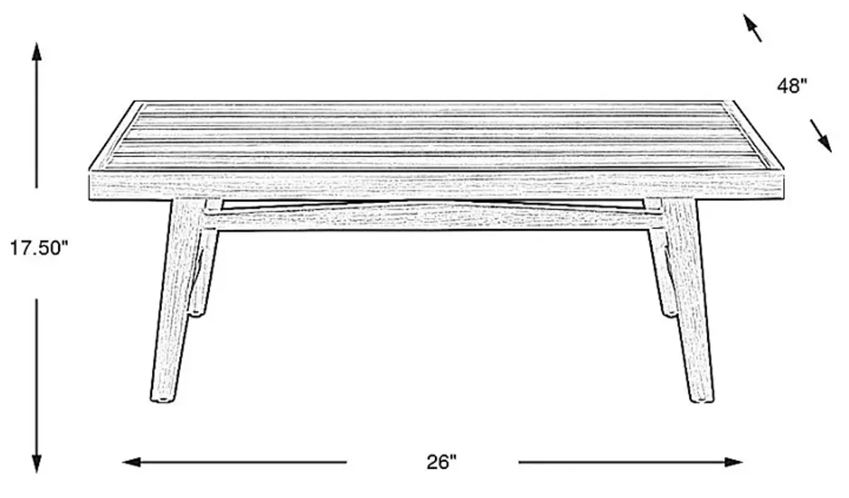 Montara Gray Outdoor Cocktail Table