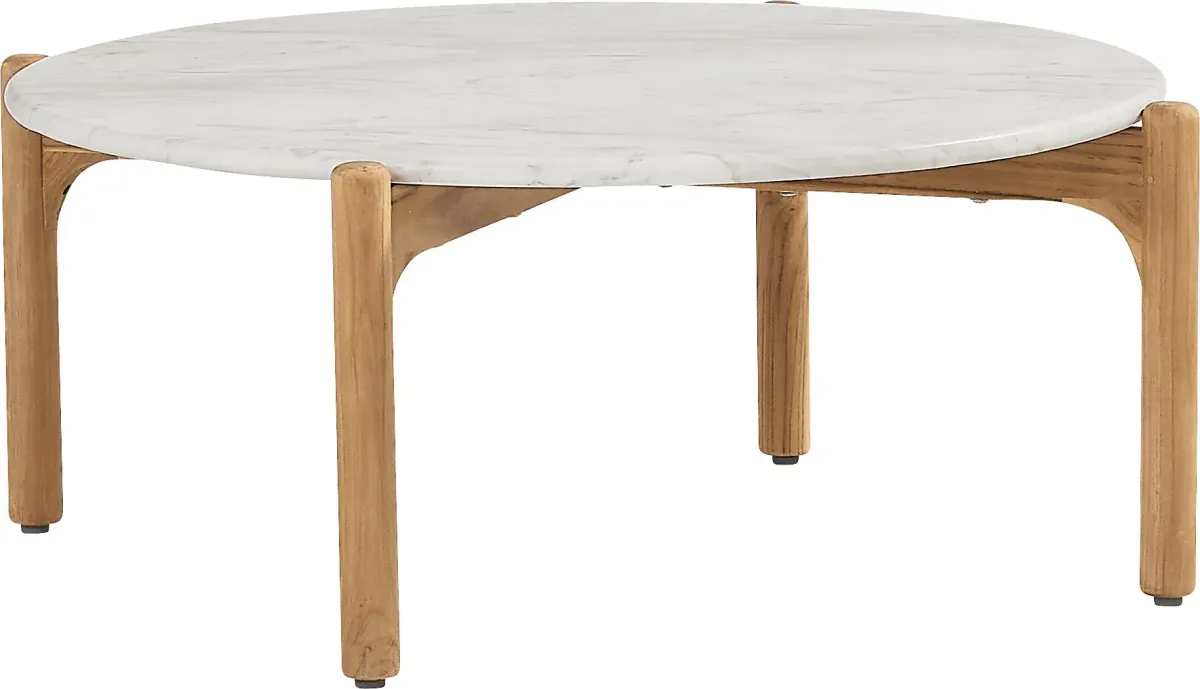 Koda White Outdoor Cocktail Table