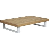 Platform Teak Outdoor Cocktail Table