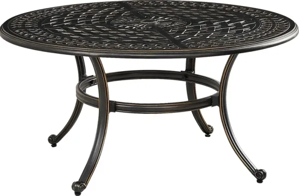 Carina Bronze Round Outdoor Cocktail Table
