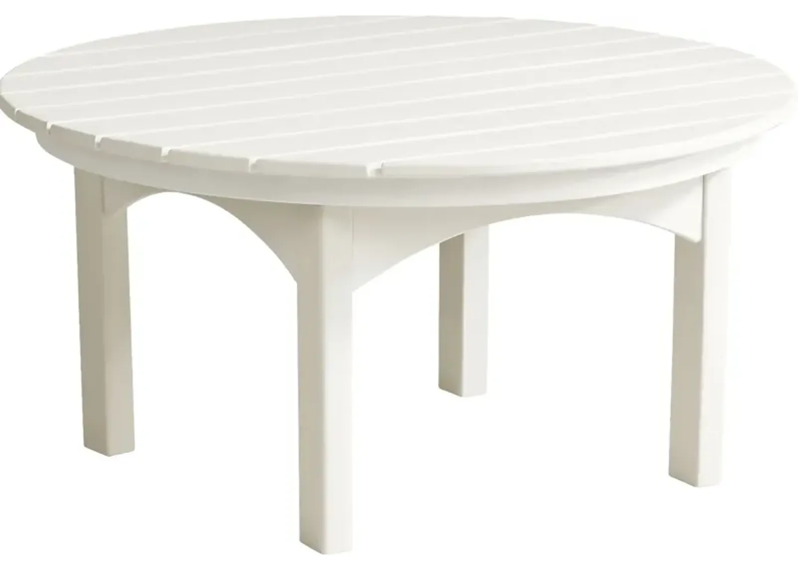 Addy White Round Outdoor Cocktail Table