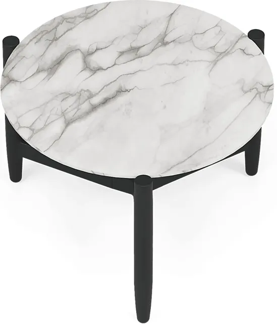 Harlowe Black Small Nesting Outdoor Cocktail Table