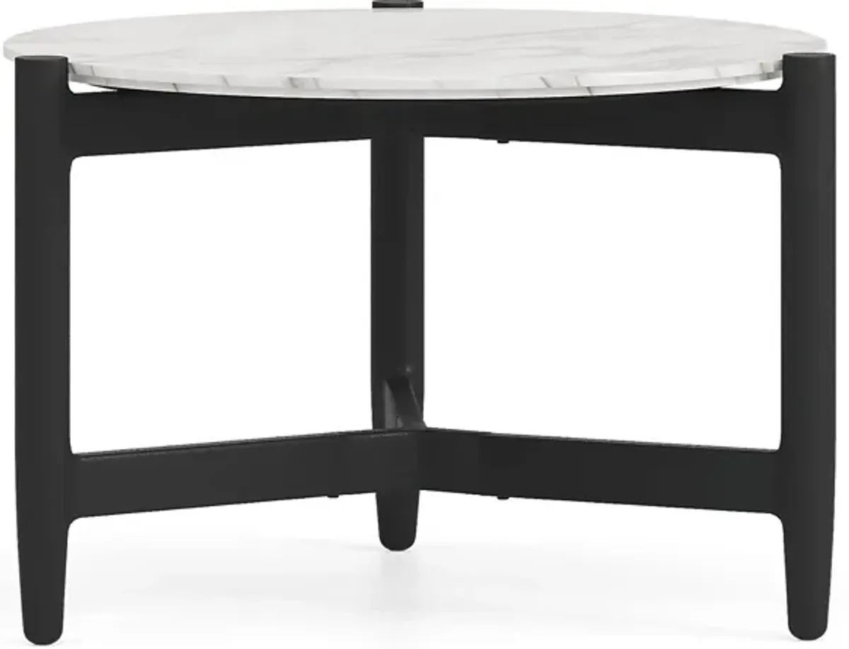 Harlowe Black Small Nesting Outdoor Cocktail Table