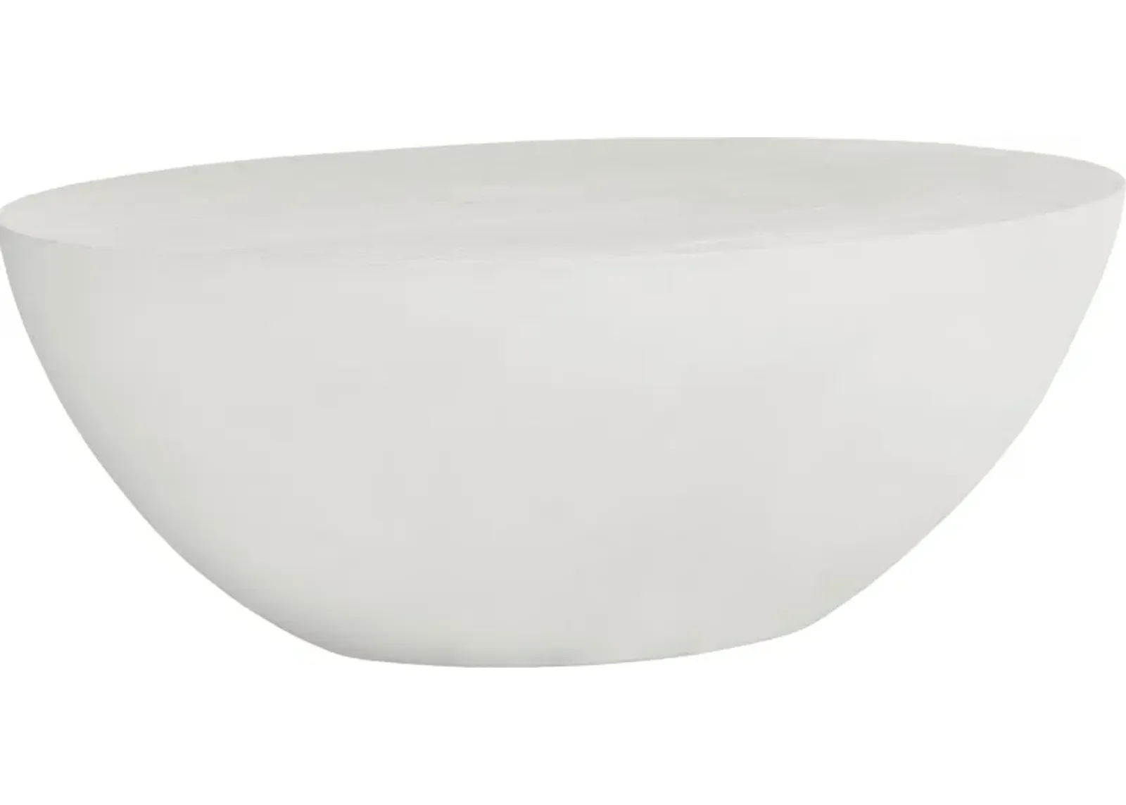 Petra White Oval Outdoor Cocktail Table