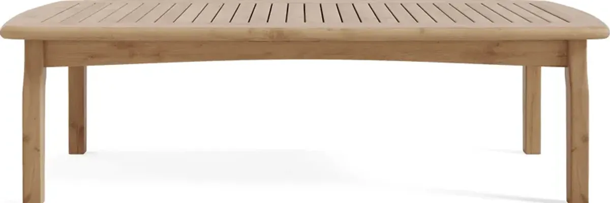 Pleasant Bay 60.5 in. Teak Outdoor Cocktail Table