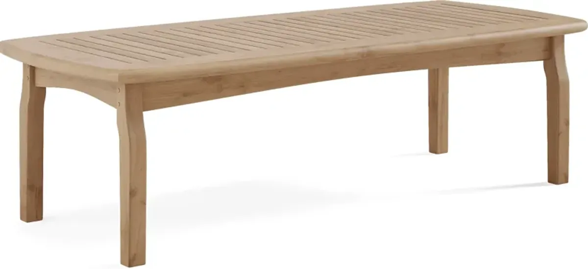 Pleasant Bay 60.5 in. Teak Outdoor Cocktail Table