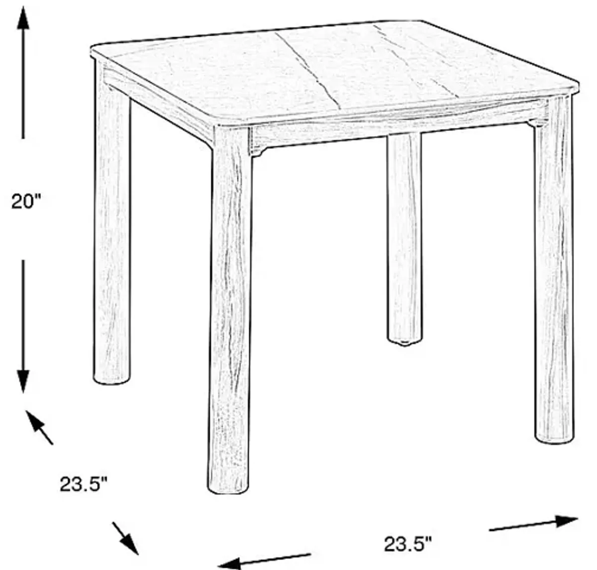 Logen Natural Outdoor End Table