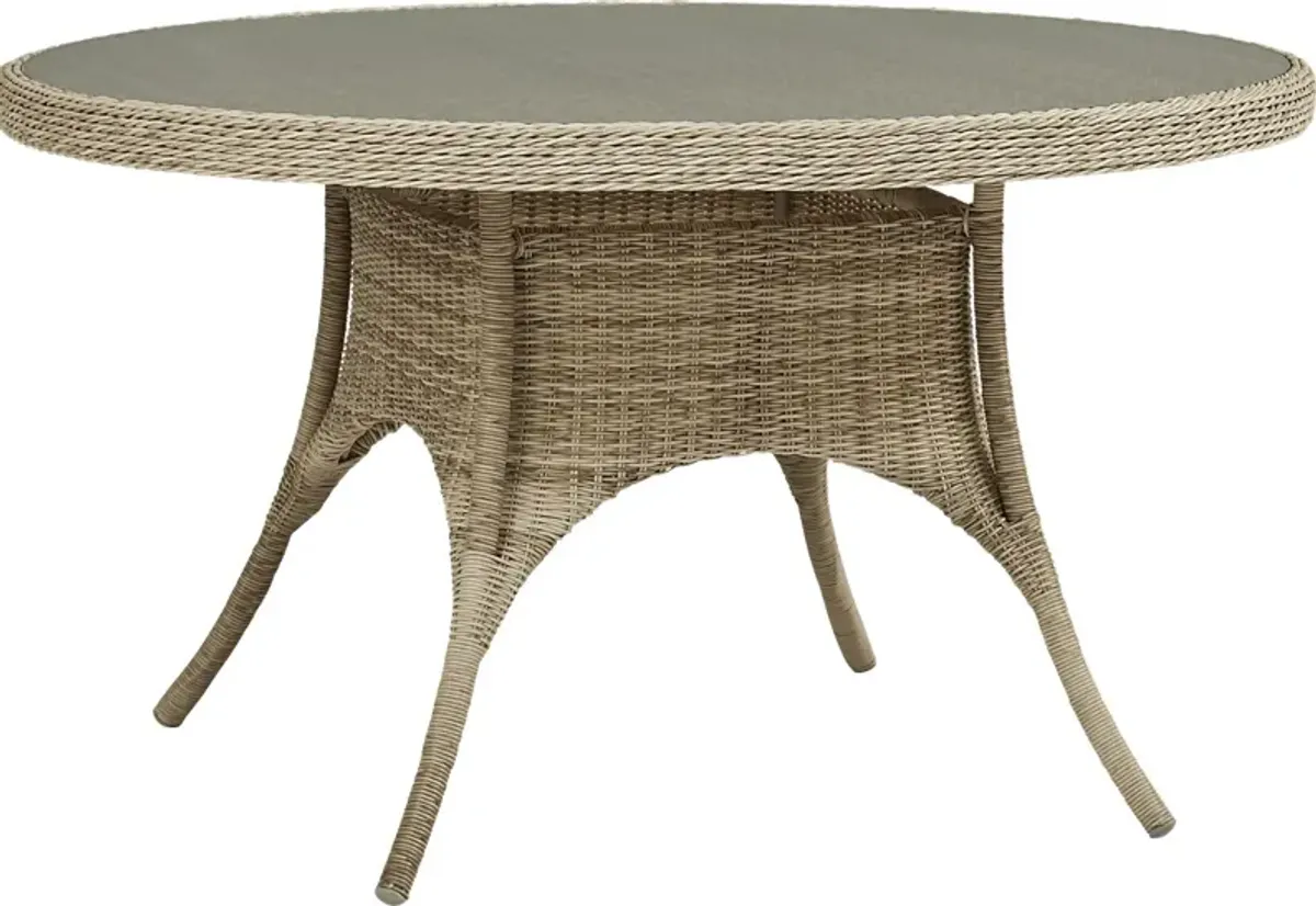 Hamptons Cove Gray 52 in. Round Outdoor Dining Table