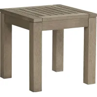 Siesta Key Gray Outdoor End Table