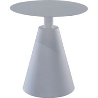 Outdoor Cabriole White End Table