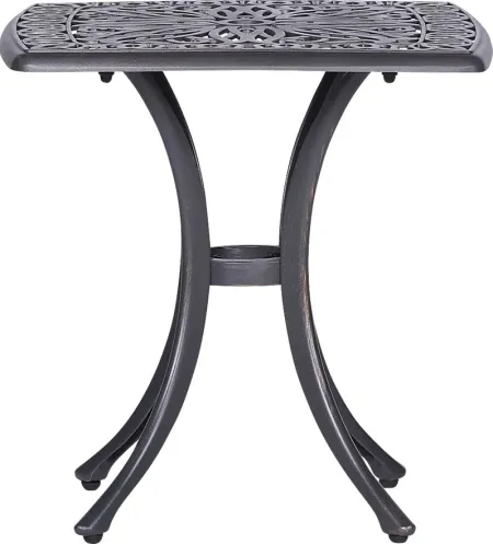 Outdoor Chablis Gray End Table