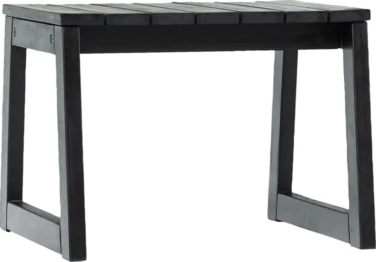 Outdoor Guilmere Black End Table