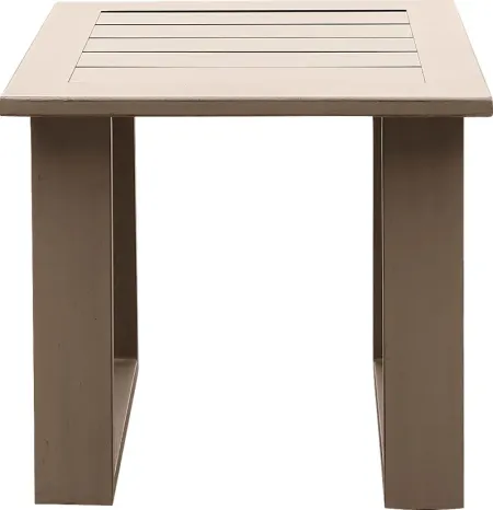 Outdoor Clothilde Brown End Table