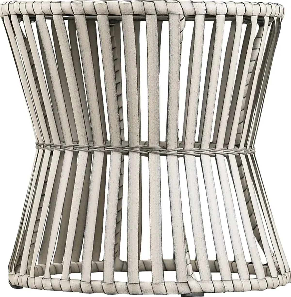 Eavie Gray Outdoor End Table