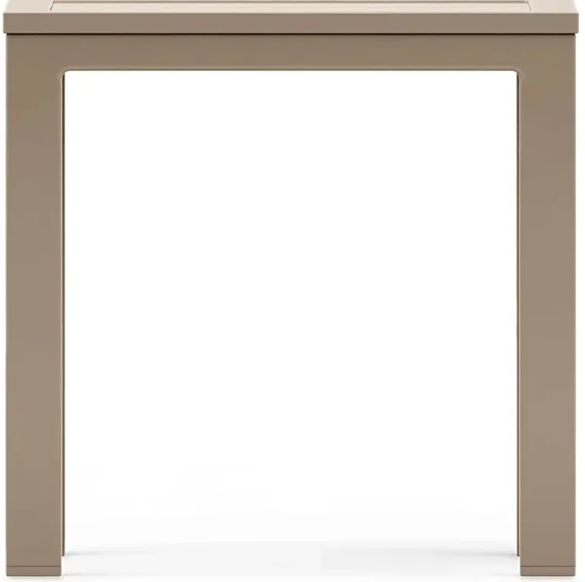 Solana Taupe Square Outdoor End Table