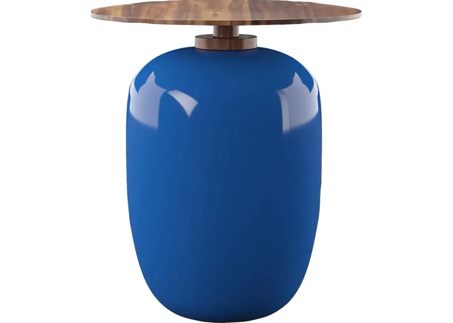 Outdoor Niedhardt Blue Accent Table