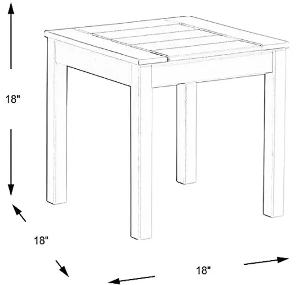 Addy Navy Outdoor End Table