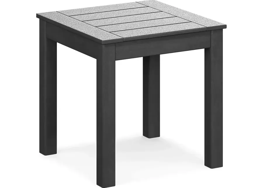 Addy Black Outdoor End Table