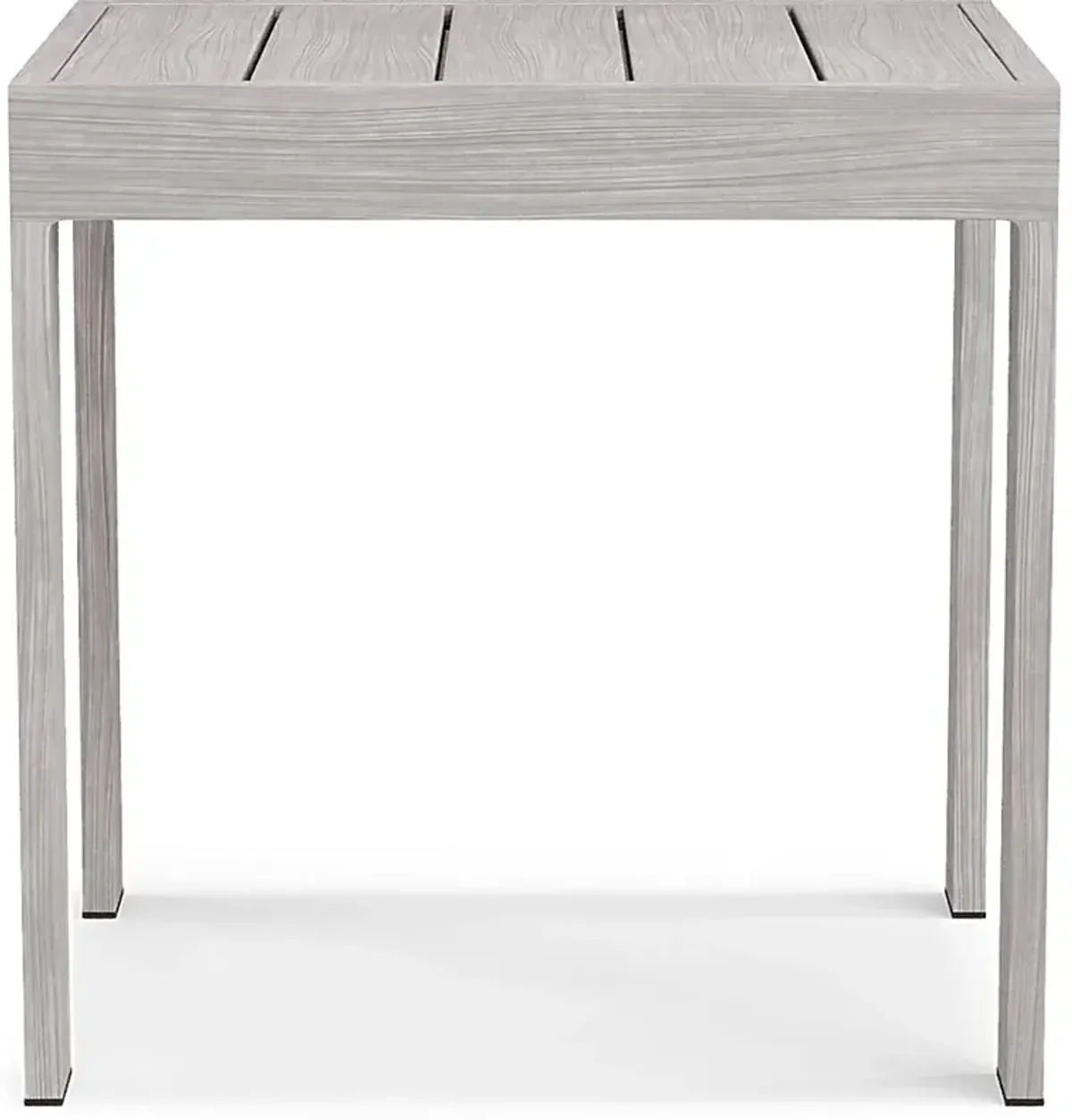 Sun Valley Light Gray Outdoor End Table