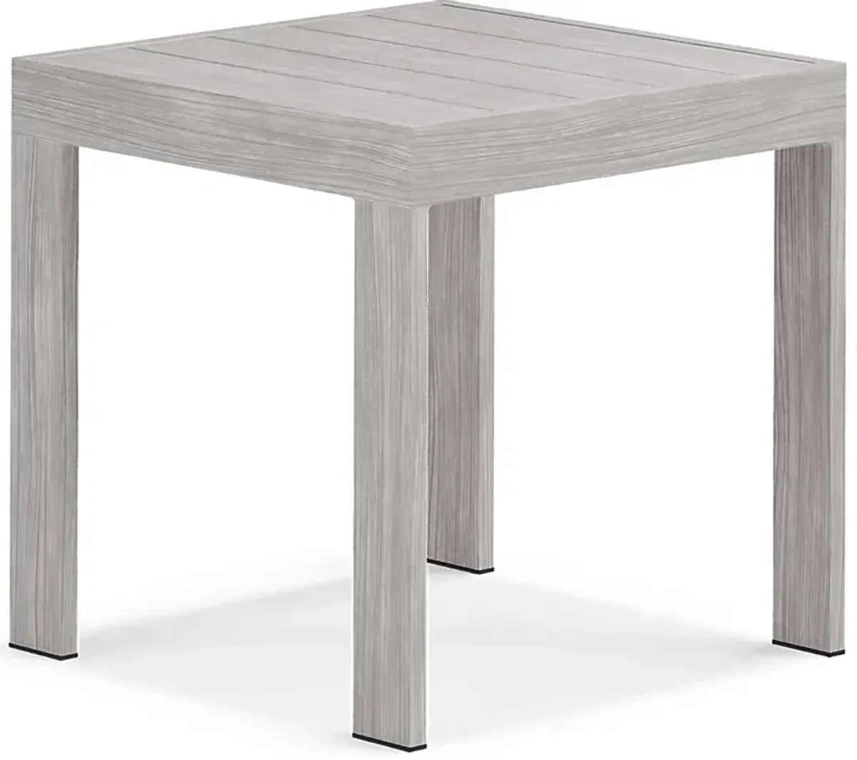 Sun Valley Light Gray Outdoor End Table