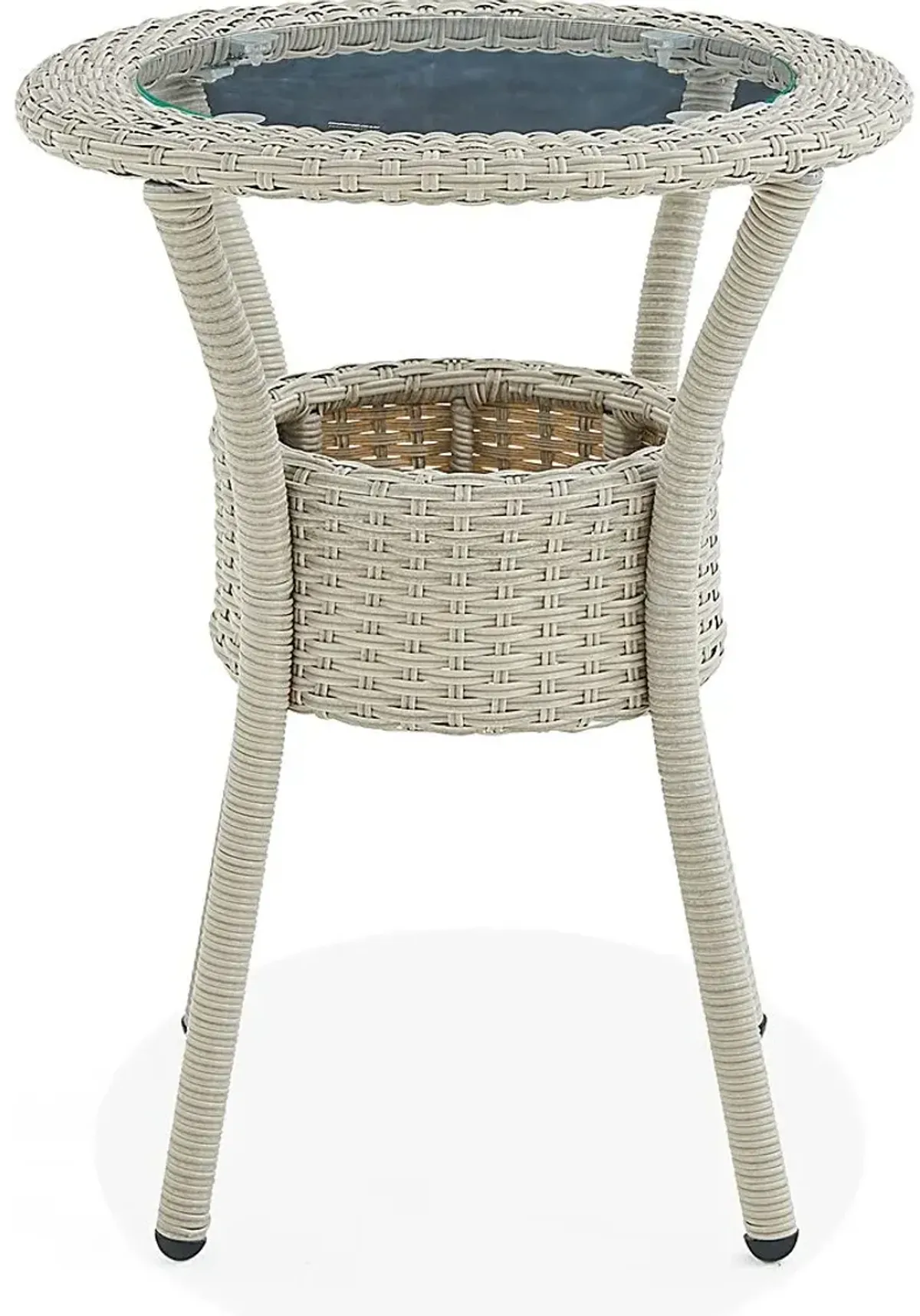 Gentle Doe Beige Outdoor End Table