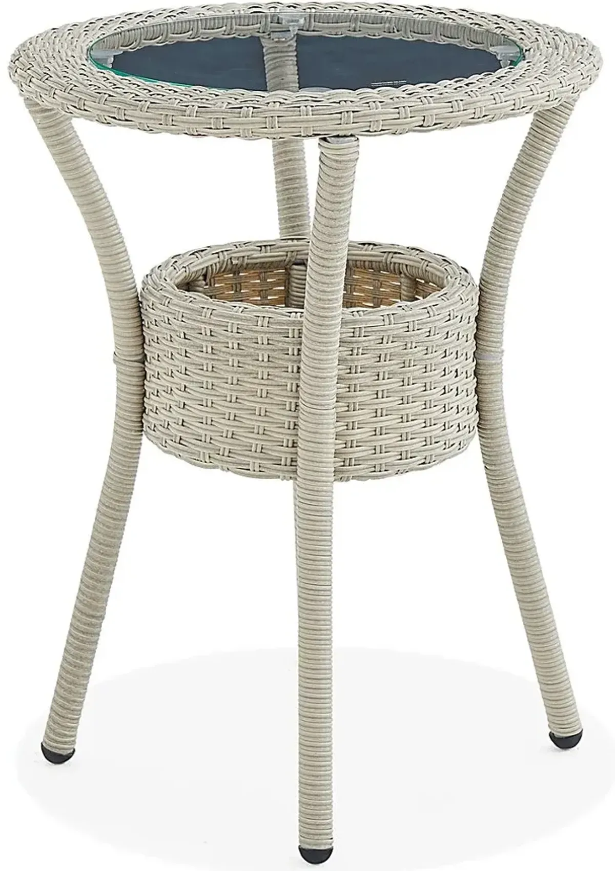 Gentle Doe Beige Outdoor End Table