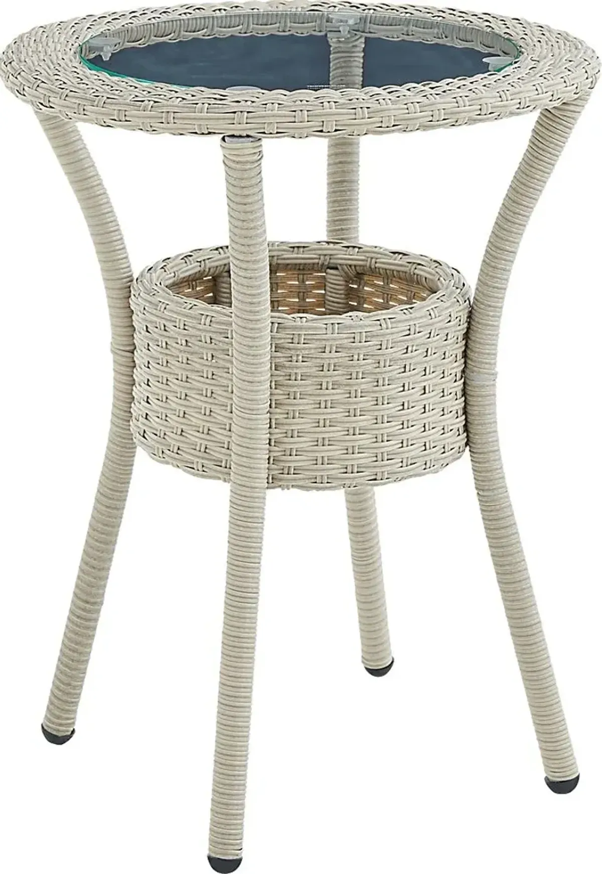 Gentle Doe Beige Outdoor End Table