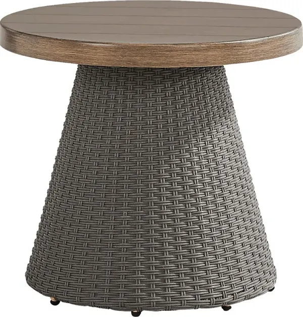 Point Reyes Brown Outdoor End Table