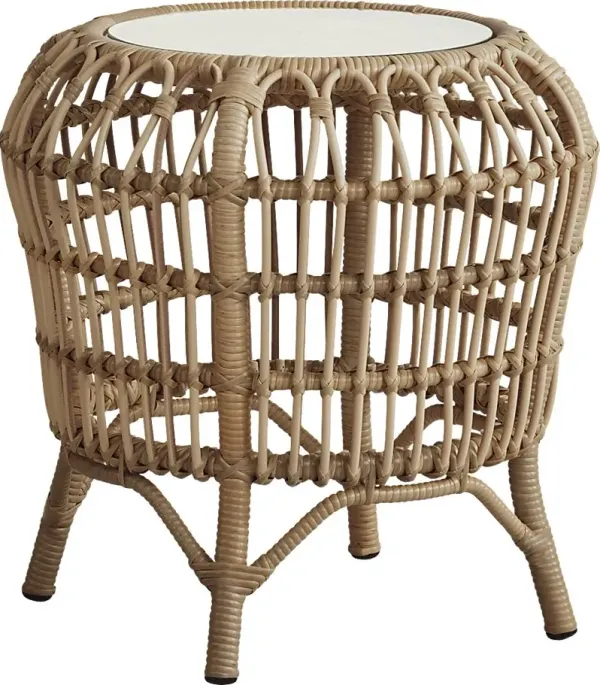 Kain Natural Outdoor End Table