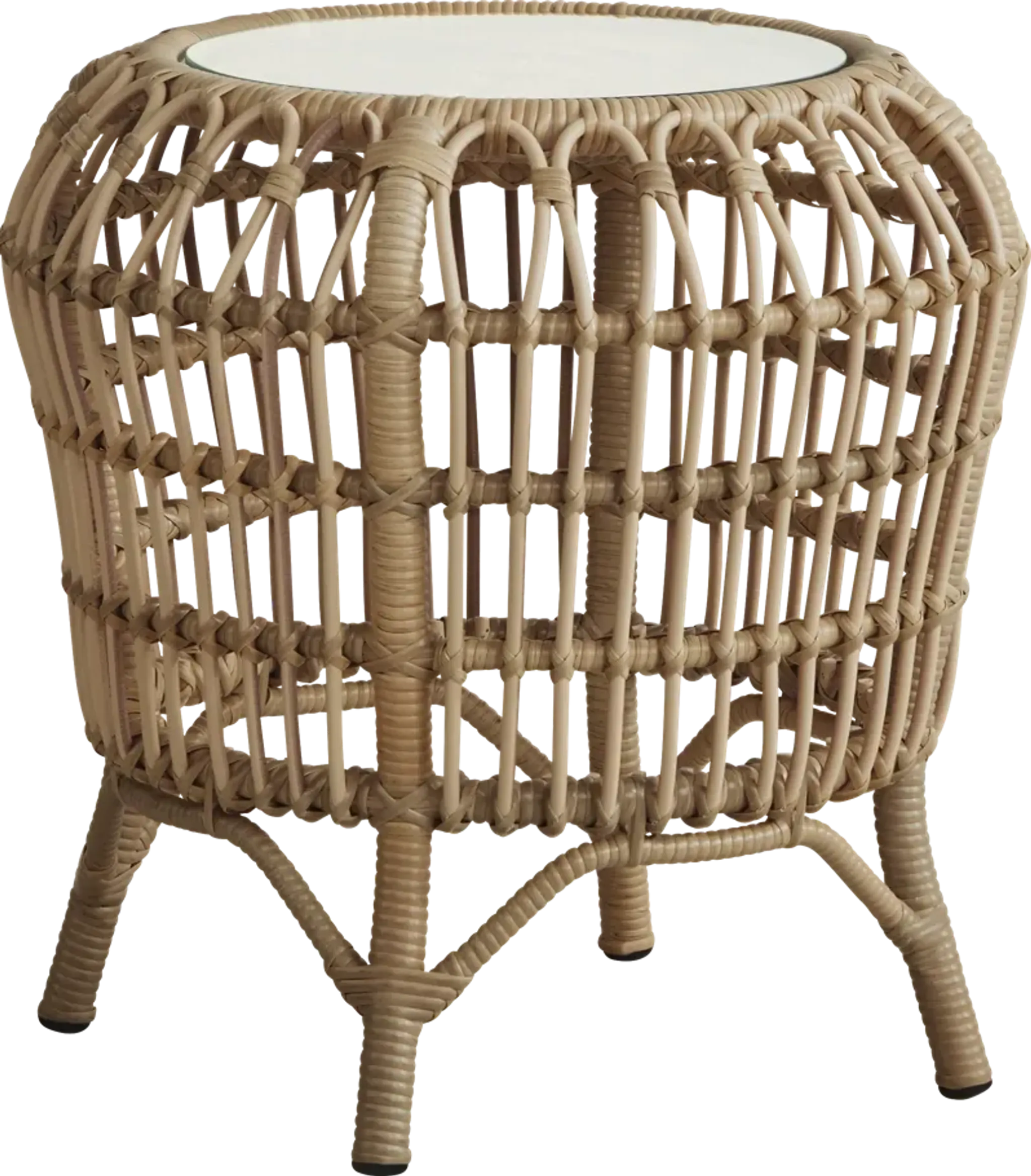 Kain Natural Outdoor End Table | Furniture.com