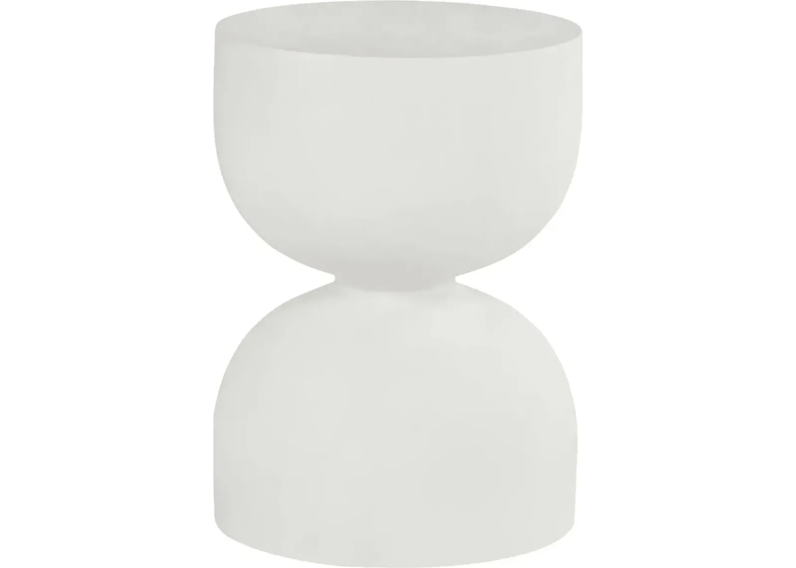 Petra White Outdoor End Table