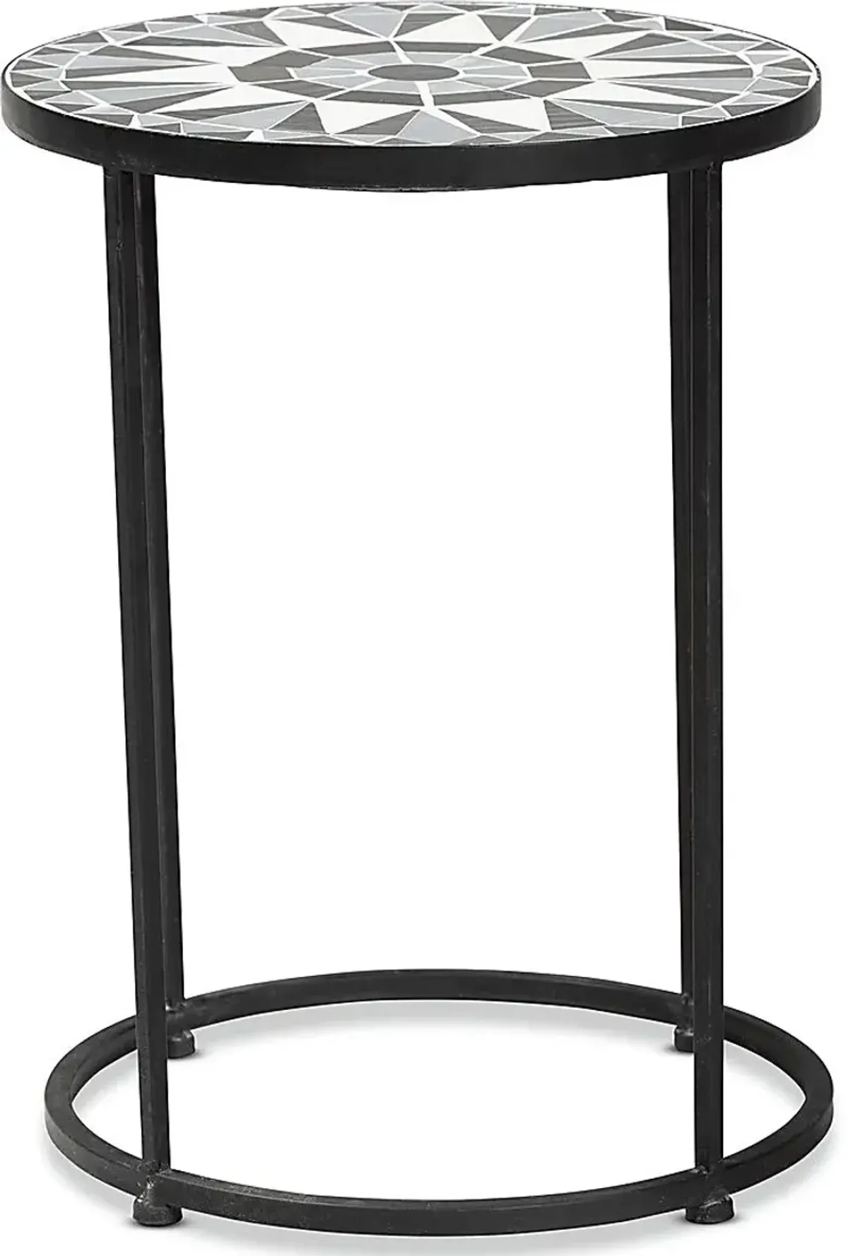 Outdoor Adenleah Black Side Table