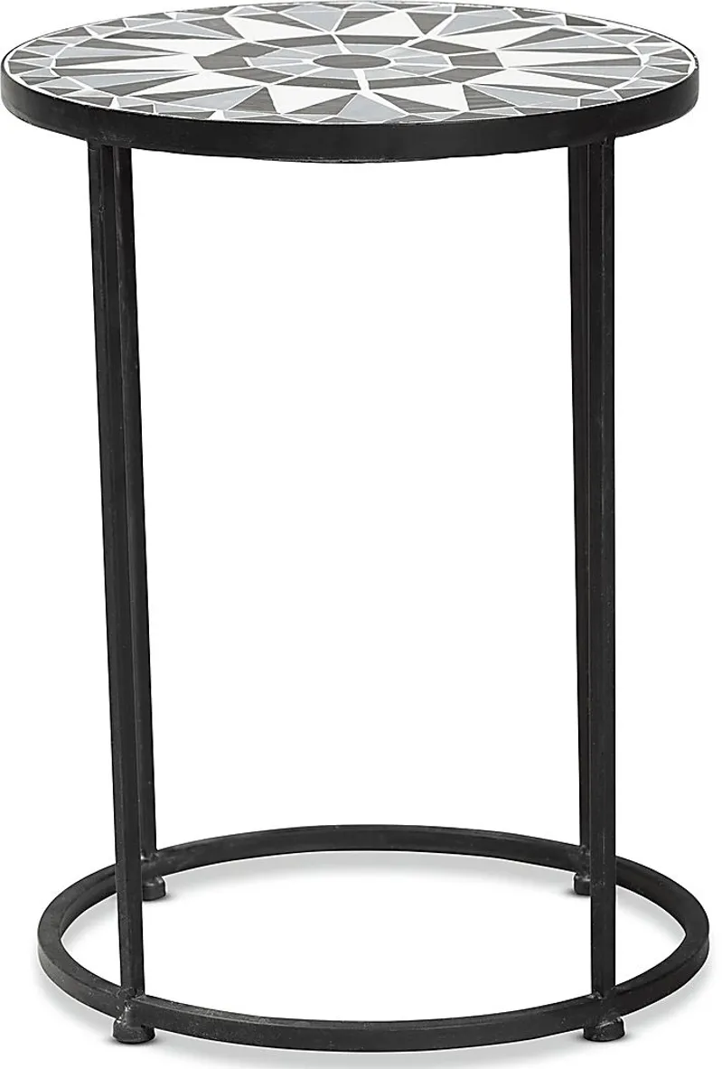 Outdoor Adenleah Black Side Table