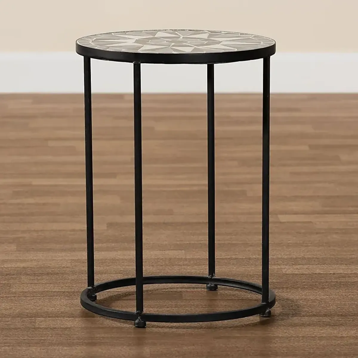 Outdoor Adenleah Black Side Table