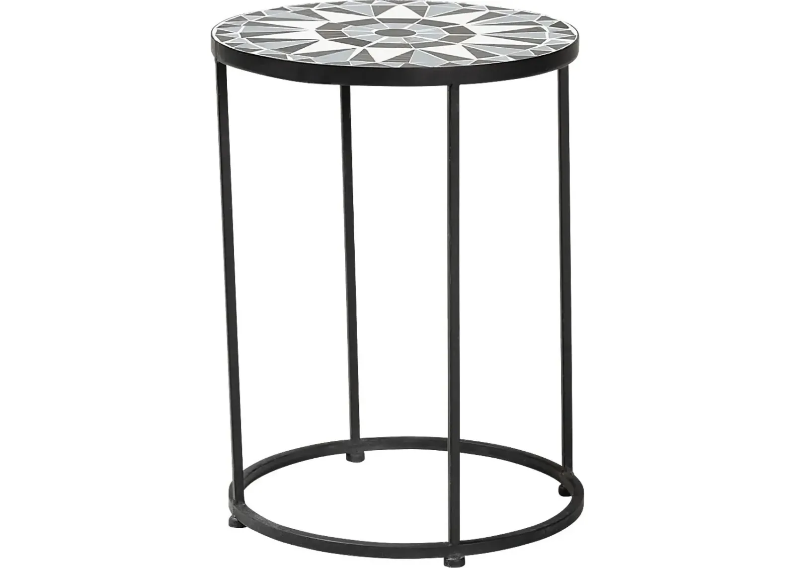 Outdoor Adenleah Black Side Table